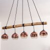 Ripoll lampa wisząca, kula świetlna, lampa wisząca kolory naturalne, czarny, 5-punktowe