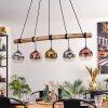 Ripoll lampa wisząca, kula świetlna, lampa wisząca kolory naturalne, czarny, 5-punktowe