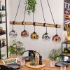 Ripoll lampa wisząca, kula świetlna, lampa wisząca kolory naturalne, czarny, 5-punktowe