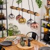 Ripoll lampa wisząca, kula świetlna, lampa wisząca kolory naturalne, czarny, 5-punktowe