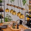 Ripoll lampa wisząca, kula świetlna, lampa wisząca kolory naturalne, czarny, 5-punktowe