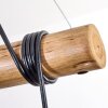 Ripoll lampa wisząca, kula świetlna, lampa wisząca kolory naturalne, czarny, 5-punktowe