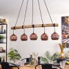 Ripoll lampa wisząca, kula świetlna, lampa wisząca kolory naturalne, czarny, 5-punktowe