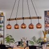 Ripoll lampa wisząca, kula świetlna, lampa wisząca kolory naturalne, czarny, 5-punktowe