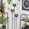 Koyoto lampa stojąca 30 cm ciemne drewno, czarny, 3-punktowe