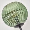 Koyoto lampa stojąca 30 cm ciemne drewno, czarny, 3-punktowe