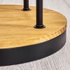 Koyoto lampa stojąca 30 cm ciemne drewno, czarny, 3-punktowe