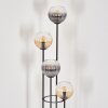 Koyoto Lampa stojąca 30 cm W kolorze bursztynu, Przezroczysty, Przydymiony, 4-punktowe