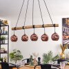 Ripoll lampa wisząca, kula świetlna, lampa wisząca kolory naturalne, czarny, 5-punktowe