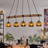 Ripoll lampa wisząca, kula świetlna, lampa wisząca kolory naturalne, czarny, 5-punktowe