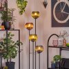 Koyoto lampa stojąca 30 cm niebeieski, zielony, miedziany, 4-punktowe
