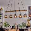Ripoll Lampa wisząca, Kula świetlna, Lampa wisząca Ecru, Czarny, 5-punktowe