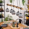 Ripoll Lampa wisząca, Kula świetlna, Lampa wisząca Ecru, Czarny, 5-punktowe