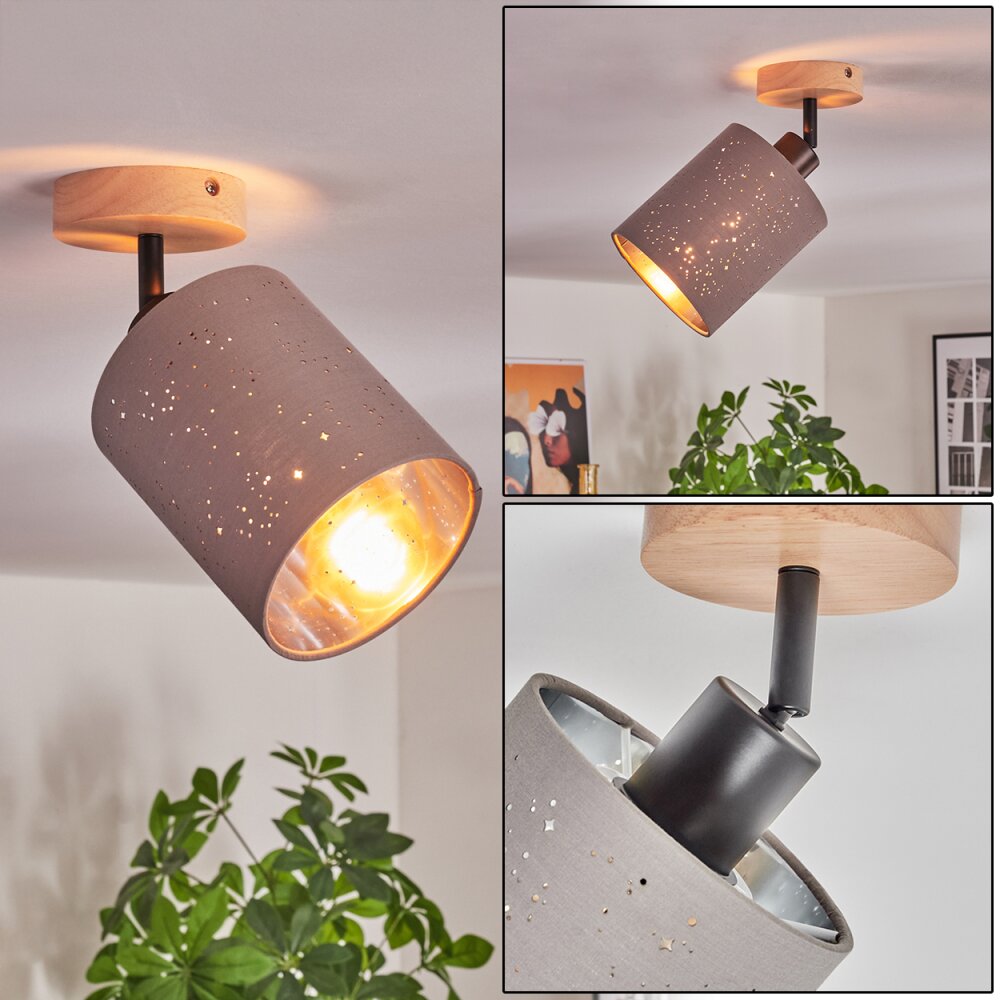 Lendemarke Lampa sufitowa, Spot sufitowy Ecru, Czarny, 1-punktowy main product photo