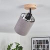 Lendemarke Lampa sufitowa, Spot sufitowy Ecru, Czarny, 1-punktowy