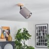 Lendemarke Lampa sufitowa, Spot sufitowy Ecru, Czarny, 1-punktowy