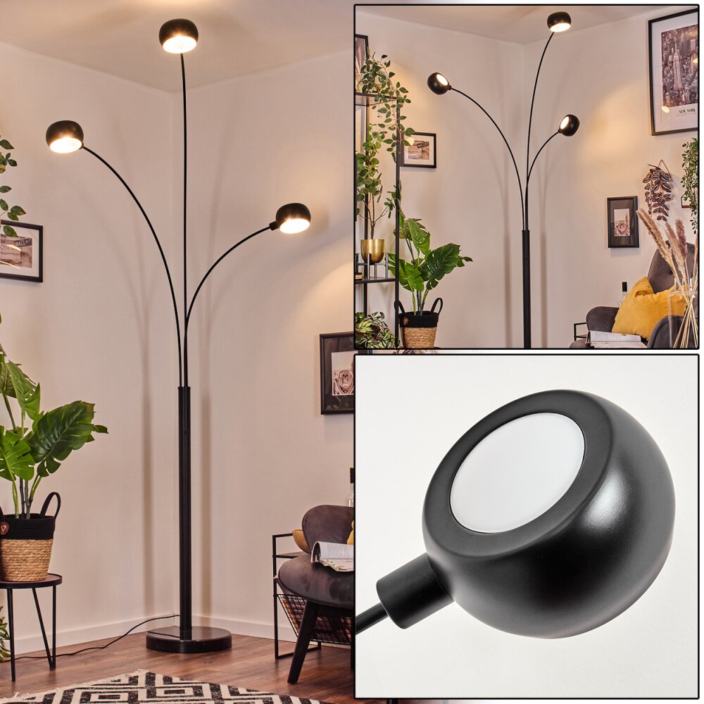 Nikkala Lampa stojąca Marmur, Czarny, 3-punktowe main product photo
