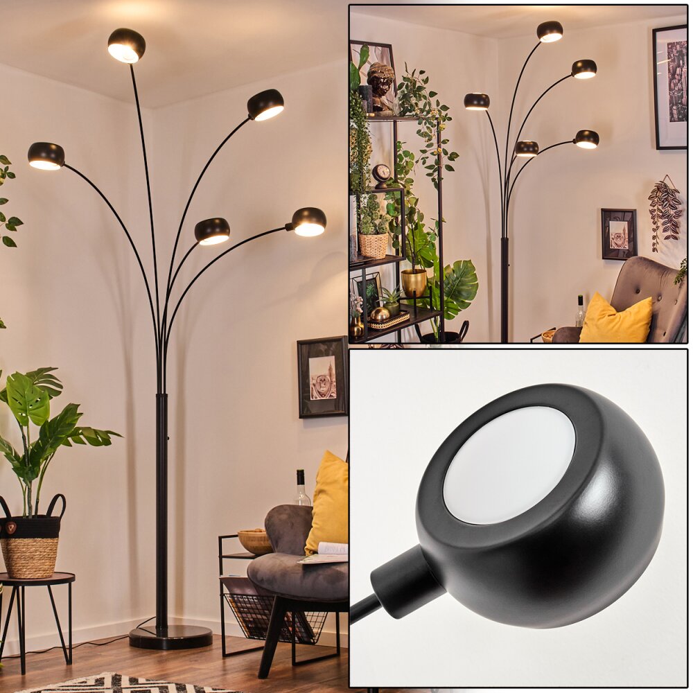 Nikkala Lampa stojąca Marmur, Czarny, 5-punktowe main product photo