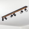 Gesteira lampa sufitowa, spot sufitowy kolory naturalne, czarny, 6-punktowe