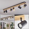 Gesteira lampa sufitowa, spot sufitowy kolory naturalne, czarny, 6-punktowe