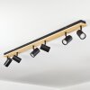 Gesteira lampa sufitowa, spot sufitowy kolory naturalne, czarny, 6-punktowe
