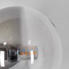 Chehalis Kula świetlna, Lampa ścienna 23 cm Chrom, Przezroczysty, Przydymiony, 3-punktowe