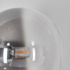 Chehalis Kula świetlna, Lampa ścienna 23 cm Chrom, Przezroczysty, Przydymiony, 3-punktowe