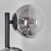 Chehalis Kula świetlna, Lampa ścienna 28 cm Chrom, Przezroczysty, Przydymiony, 3-punktowe