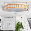 Amarelos lampa sufitowa LED kolory naturalne, biały, 1-punktowy, Zdalne sterowanie