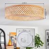 Barroco lampa sufitowa LED kolory naturalne, biały, 1-punktowy