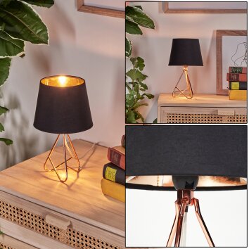 Cuan lampa stołowa miedziany, 1-punktowy