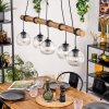 Ripoll lampa wisząca, kula świetlna, lampa wisząca kolory naturalne, czarny, 5-punktowe