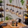Ripoll Lampa wisząca, Kula świetlna, Lampa wisząca Ecru, Czarny, 5-punktowe