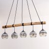 Ripoll Lampa wisząca, Kula świetlna, Lampa wisząca Ecru, Czarny, 5-punktowe