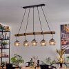 Ripoll Lampa wisząca, Kula świetlna, Lampa wisząca Ecru, Czarny, 5-punktowe