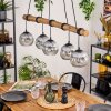 Ripoll Lampa wisząca, Kula świetlna, Lampa wisząca Ecru, Czarny, 5-punktowe