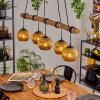 Ripoll Lampa wisząca, Kula świetlna, Lampa wisząca Ecru, Czarny, 5-punktowe
