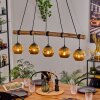 Ripoll Lampa wisząca, Kula świetlna, Lampa wisząca Ecru, Czarny, 5-punktowe