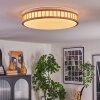 Amarelos Lampa sufitowa LED Ecru, Biały, 1-punktowy, Zdalne sterowanie