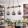 Ripoll Lampa wisząca, Kula świetlna, Lampa wisząca Ecru, Czarny, 3-punktowe