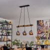 Ripoll Lampa wisząca, Kula świetlna, Lampa wisząca Ecru, Czarny, 3-punktowe