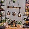 Ripoll lampa wisząca, kula świetlna, lampa wisząca kolory naturalne, czarny, 3-punktowe