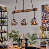 Ripoll lampa wisząca, kula świetlna, lampa wisząca kolory naturalne, czarny, 3-punktowe