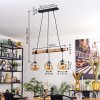 Ripoll lampa wisząca, kula świetlna, lampa wisząca kolory naturalne, czarny, 3-punktowe