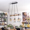 Ripoll Lampa wisząca, Kula świetlna, Lampa wisząca Ecru, Czarny, 3-punktowe