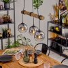 Ripoll lampa wisząca, kula świetlna, lampa wisząca kolory naturalne, czarny, 3-punktowe