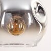 Ripoll lampa wisząca, kula świetlna, lampa wisząca kolory naturalne, czarny, 3-punktowe