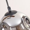 Ripoll lampa wisząca, kula świetlna, lampa wisząca kolory naturalne, czarny, 3-punktowe