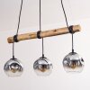 Ripoll lampa wisząca, kula świetlna, lampa wisząca kolory naturalne, czarny, 3-punktowe