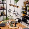 Ripoll lampa wisząca, kula świetlna, lampa wisząca kolory naturalne, czarny, 3-punktowe